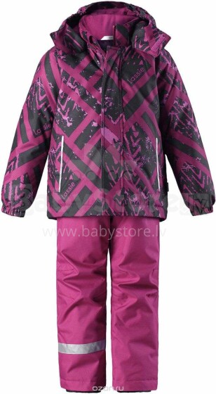 Lassie'18 Lassietec® Purple Navy Art. 723713-5991 Šiltas kūdikio žiemos kostiumas: striukė ir kelnės (122 cm)