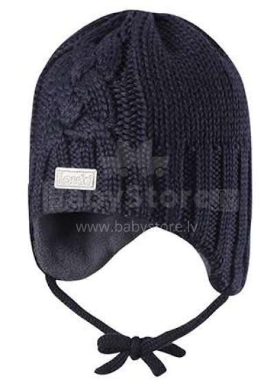 Lassie'18 Dark Blue Art.718724­-6960 Детская шерстяная шапка для девочек (XXS-L)