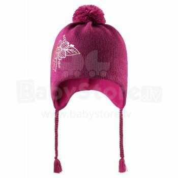Lassie'18 Pink Art.728716­-4800 Детская шерстяная шапка для девочек (XXS-L)