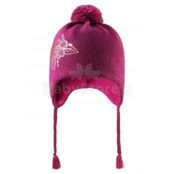 Lassie'18 Pink Art.728716­-4800 Детская шерстяная шапка для девочек (XXS-L)