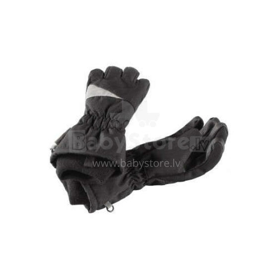 Lassie '22  Lassietec® Black Art.727716­-9990 Водонепроницаемые термо перчатки для детей  (1-6)