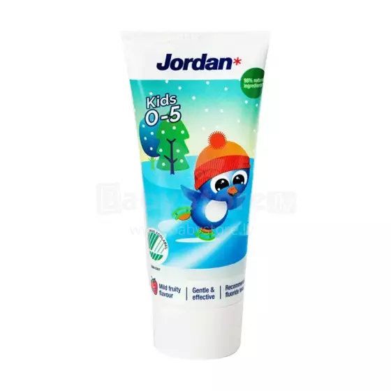 Jordan Kids Toothpaste Art.96311 zobu pasta bērniem 0-5 gadu vecumam, 50ml
