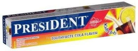 President Kids Cola  Art.423708104 zobu pasta bērniem 3-6 gadu vecumam, 5-ml