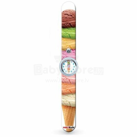 Watchitude Slap Watch Ice Cream Cone Art.173 Neperšlampami vaikiški laikrodžiai