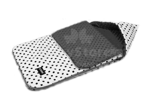 La bebe™ Minky+Cotton Sleeping bag Art.96511 Grey Mīksts konvertiņš ratiņiem