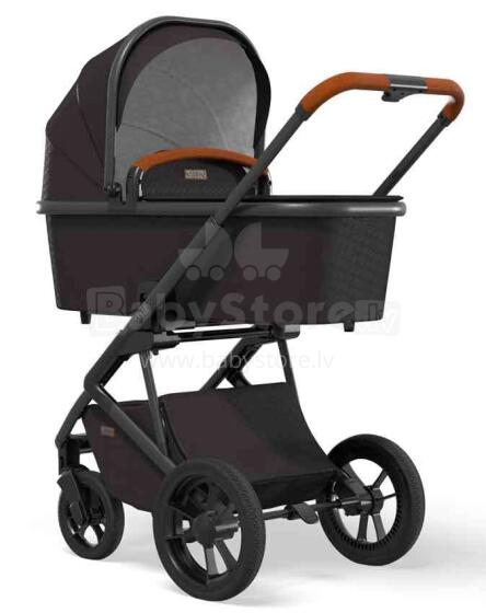 Moon'21 Style Art.63.950.500-301 Black Bērnu rati  ar kulbu