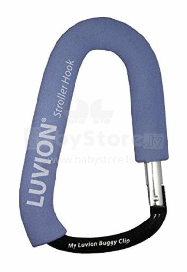 Luvion Stroller Hook Blue  Art.96696 Carabiner - jalutuskäru käepideme kottide hoidja