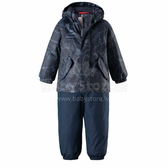 „Reima'18 Reimatec®“ šiaudų dirbinys. 513109-6981 Šiltas kūdikio žiemos kostiumas: striukė ir kelnės (80-98 cm)