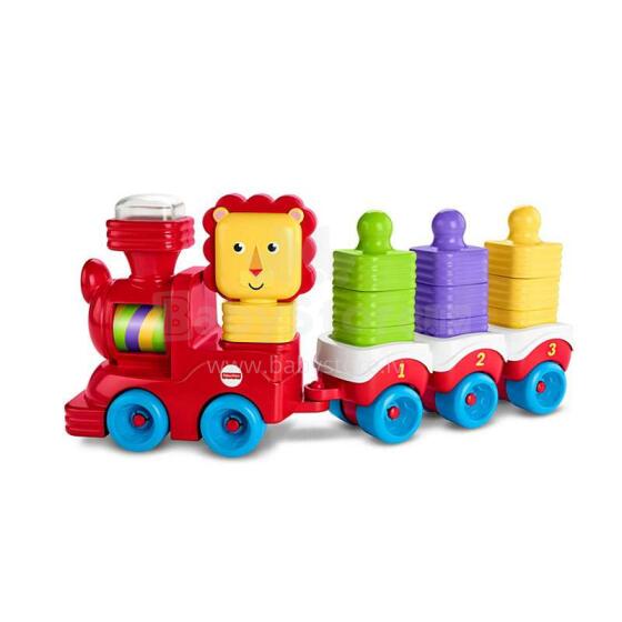 Fisher Price Little Stackers Lion Locomotive Art.DRG33 Piramīda Laimīgs lauvēns