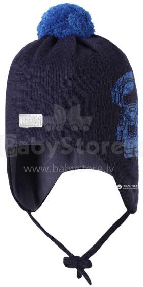 Lassie'18 Dark Blue Art.718725­-6960 Bērnu vilnas cepure puikām  (1-4)
