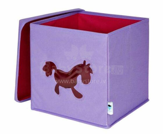 Laikykite „Toy Box Pony Art.752002“ žaislų dėžę su dangčiu