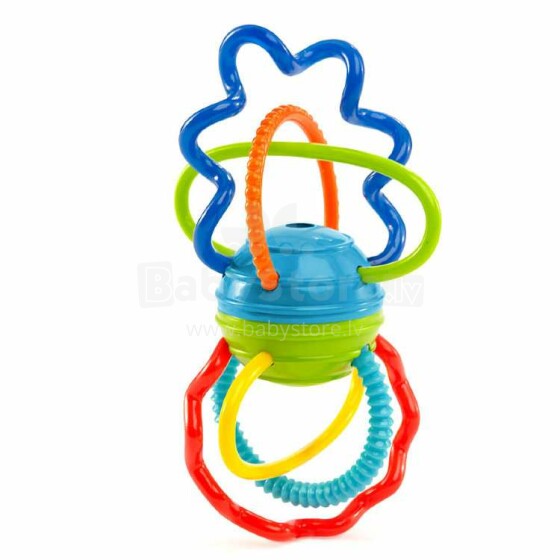 Rhino Toys Oball Clickity Twist Art.81508  Развивающая игрушка - Разноцветная гантелька
