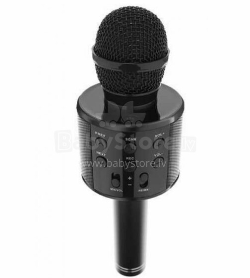 Baby Microfone Art.WS-858  Black  Микрофон для караоке .