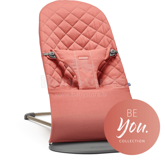 Babybjorn Bliss Bouncer Balance Terracotta Pink Cotton  Art.006035 Šūpuļkrēsliņš