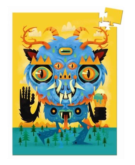 Djeco Mini Puzzles Art.DJ07673  Mazā puzle –Monstriņš(60 gab.)
