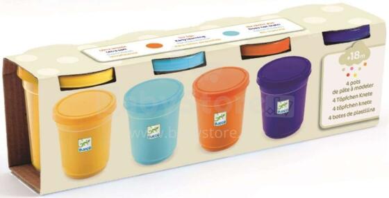Djeco Art.DJ09027  4 tubs of play dough