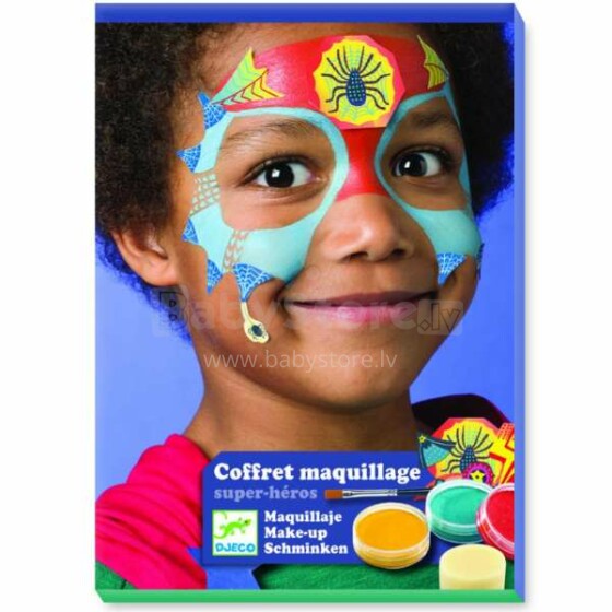 Djeco Make up Art.DJ09200 Krāsas sejas apgleznošanai  Supervaroņi