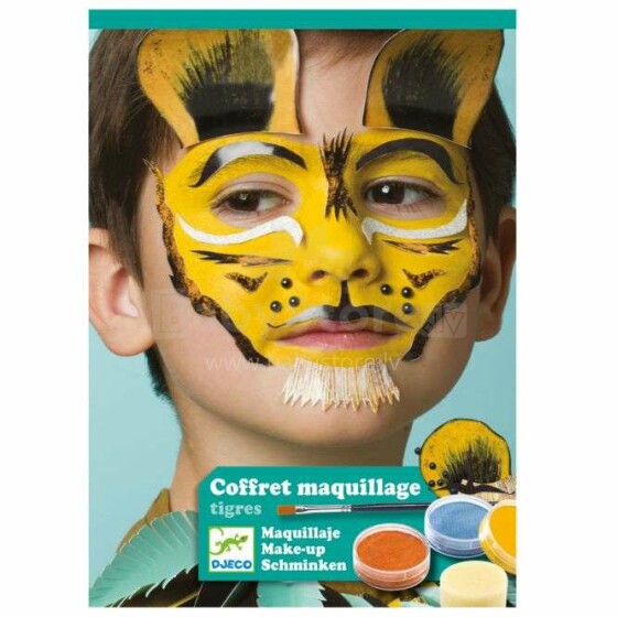 Djeco Make up Art.DJ09203 Krāsas sejas apgleznošanai Tīģeris