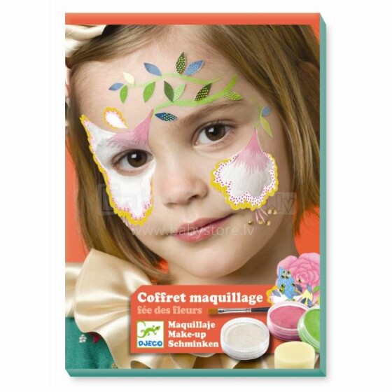 Djeco Make up Art.DJ09204 Krāsas sejas apgleznošanai Ziedu feja