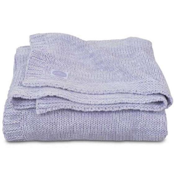 Jollein Soft Knit Soft Lilac Art.516-511-65214  Хлопковый вязаный плед 75x100см
