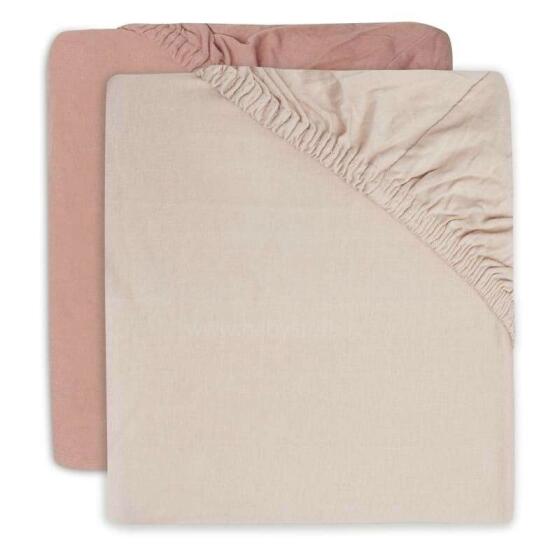 Jollein Jersey Art.2511-507-00158 Pink palags ar gumiju 60x120cm
