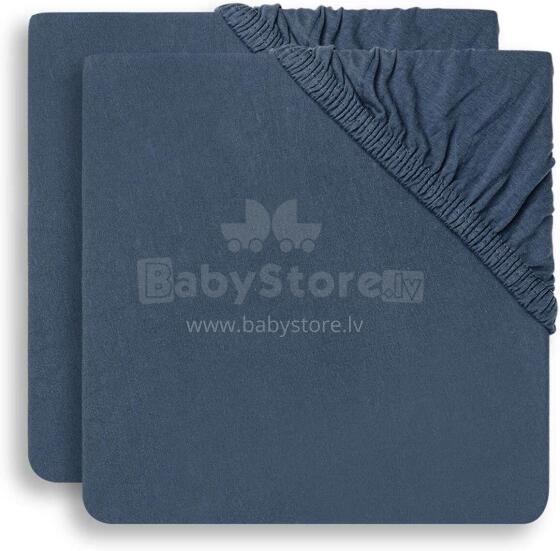 Jollein Jersey Art.2511-507-66035 Jeans Blue palags ar gumiju 60x120cm