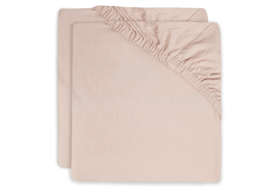 Jollein Jersey Art.2511-501-00090 Pale Pink palags ar gumiju 40/50x80/90cm