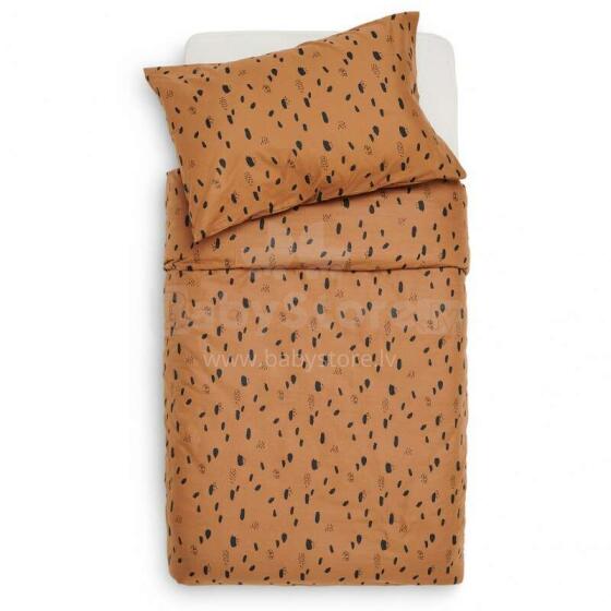 Jollein Duvet Cover Art.003-005-65346 Spot Caramel - Bērnu dabīgas kokvilnas komplekts no 2 daļām