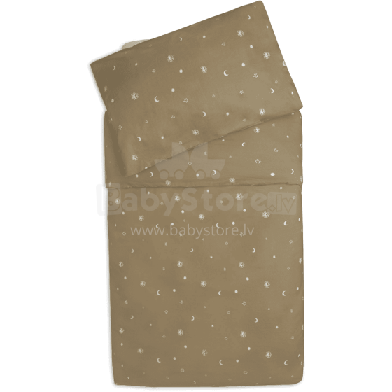 Jollein Duvet Cover Art.003-005-66090 Stargaze Biscuit - Bērnu dabīgas kokvilnas komplekts no 2 daļām