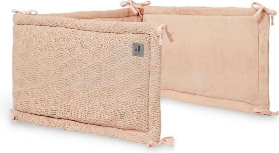 Jollein Bumper Art.004-895-65286 River Knit Pale Pink Бортик-охранка для детской кроватки
