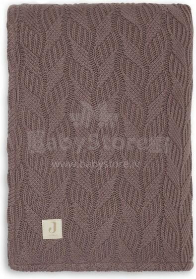 Jollein Cot Spring Knit Art.516-511-66036 Chestnut/Coral Fleece - Adīts pleds 150x100cm