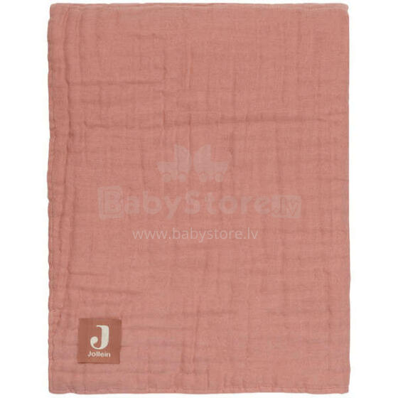 Jollein Cradle Wrinkled Cotton Art.523-511-66042 Rosewood 75x100cm