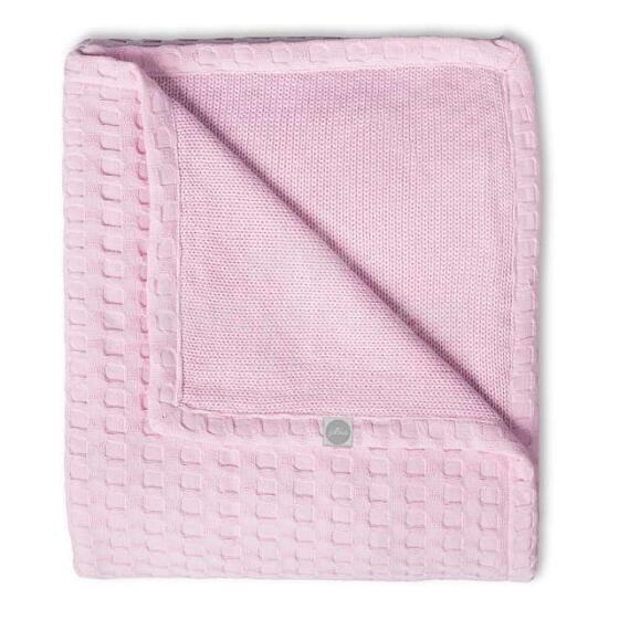 Jollein Cotton Waffle Pink Art.514-522-65021 Dabīgas kokvilnas plediņš bērniem, 100x150cm