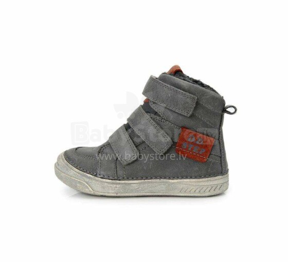 D.D.Step Art.040-21AM Grey Экстра удобные и легкие спортивные ботиночки для мальчика из натуральной кожи (25-30)