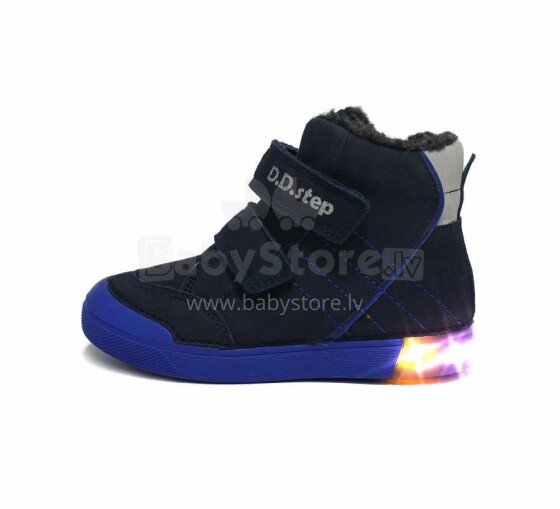 DDStep (DDStep) Art. LED 068-212BM žieminiai šilti odiniai batai (25-30)