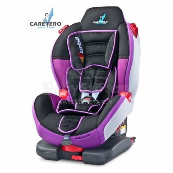 Caretero Art.W-318 Sport Turbo Fix Purple Bērnu autosēdeklis (9-25 kg)