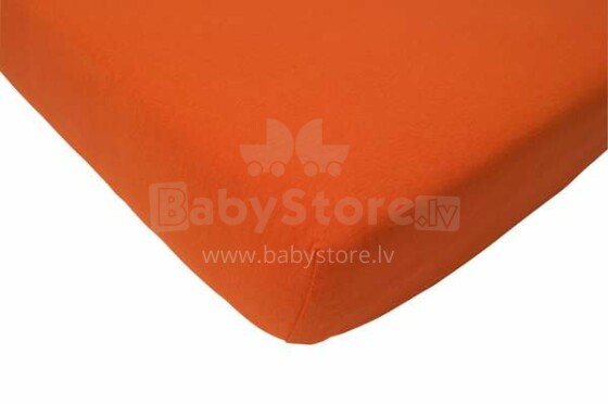 Jollein Cotton Orange Art.510-565-00018 palags ar gumiju 70x140cm
