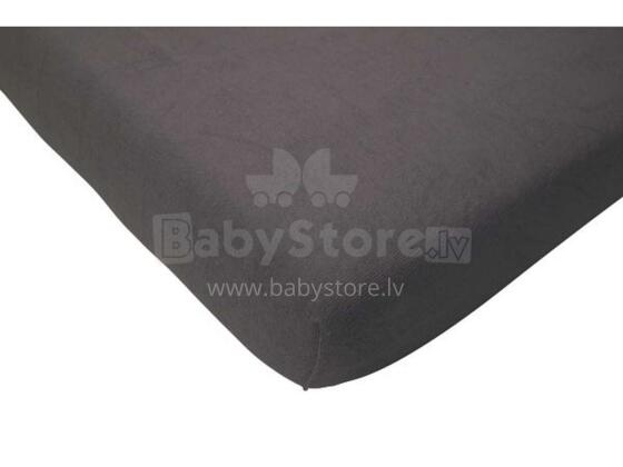 Jollein Cotton Anthracite Art.510-565-00087 Palags ar gumiju 70x140cm