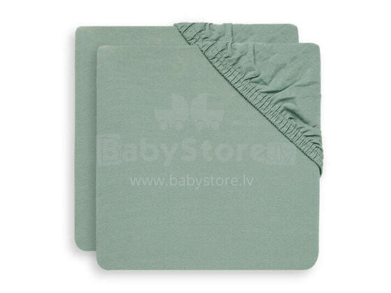 Jollein Jersey Art.511-565-00026 Ash Green  простынь на резиночке 60x120cм