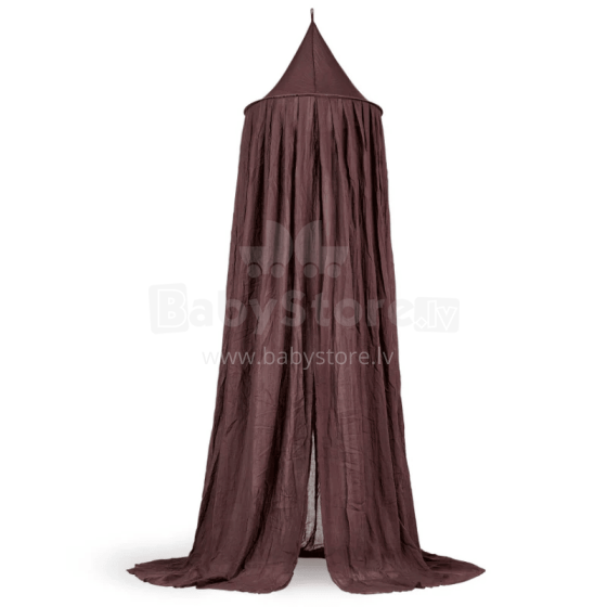Jollein Canopy Vintage Art.002-005-66043 Chestnut - Универсальный тюлевый балдахин для детской кроватки (245 cм)