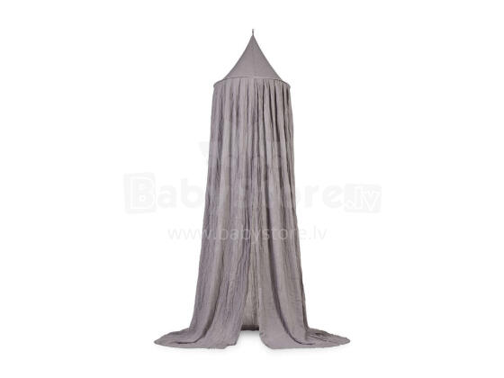 Jollein Canopy Vintage Art.002-005-00094 Storm Grey - Baldahīns bērnu gultiņai (245cm)