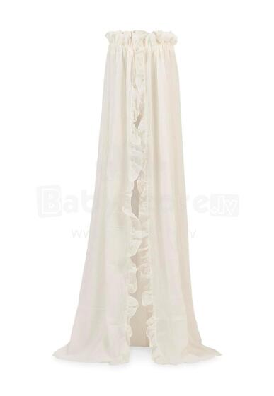 Jollein Canopy Vintage Art.002-005-66041 Ruffle Ivory -  Baldahīns bērnu gultiņai (245 cm)
