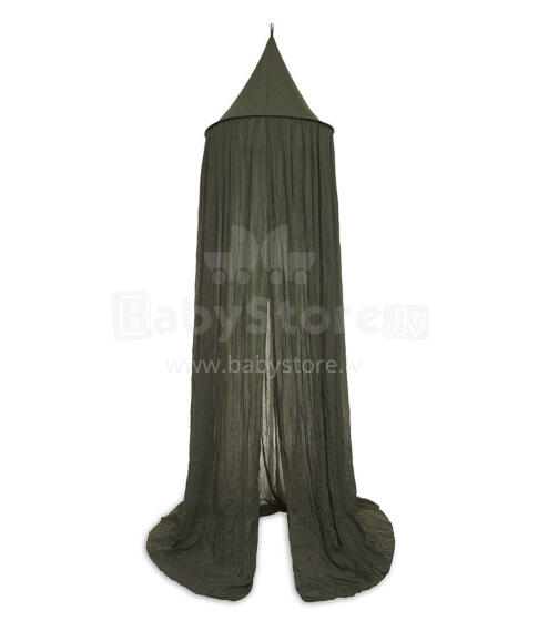 Jollein  Canopy Vintage Art.002-005-00157 Leaf Green -  Универсальный тюлевый балдахин для детской кроватки (245 cм)
