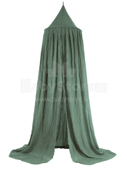 Jollein Canopy Vintage Art.002-005-00095 Ash Green - Baldahīns bērnu gultiņai (245 cm)