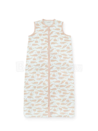 Jollein Muslin Whales Pale Pink Art.048-510-65361 -  kokvilnas guļammaisiņš 70cm