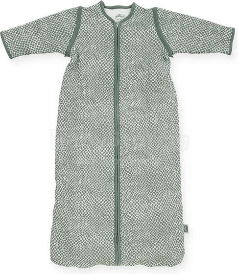 Jollein With Removable Sleeves Art.016-548-65350 Snake Ash Green - kokvilnas guļammaisiņš ar rokām 70cm
