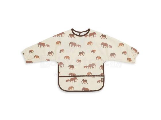 Jollein Bib  Art.029-869-66029 Savannah - Детский слюнявчик прозрачный с рукавами