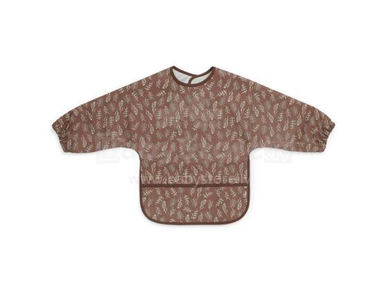Jollein Bib  Art.029-869-66027 Meadow Chestnut - Детский слюнявчик прозрачный с рукавами
