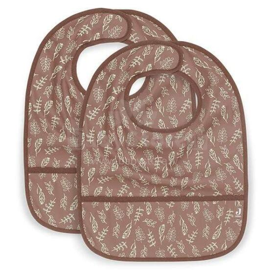 Jollein Terry Bib Waterproof Art.029-864-66027 Meadow Chestnut  Детский слюнявчик ,2 шт