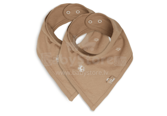 Jollein Bandana Bib Stargaze Art.029-867-66090 Biscuit - Lacīte / Priekšautiņš / auduma lakatiņš (2 gb.)